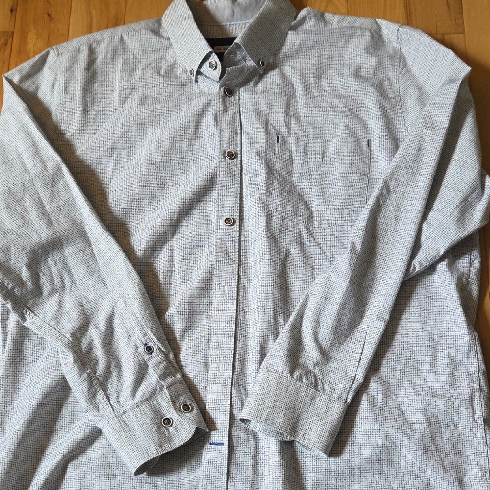 32 bar Blues Button Down Long Sleeve Xl